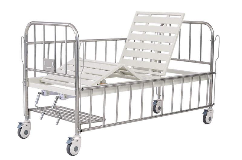 Lit de lit en acier inoxydable lit pour enfants (deux manivelles)
